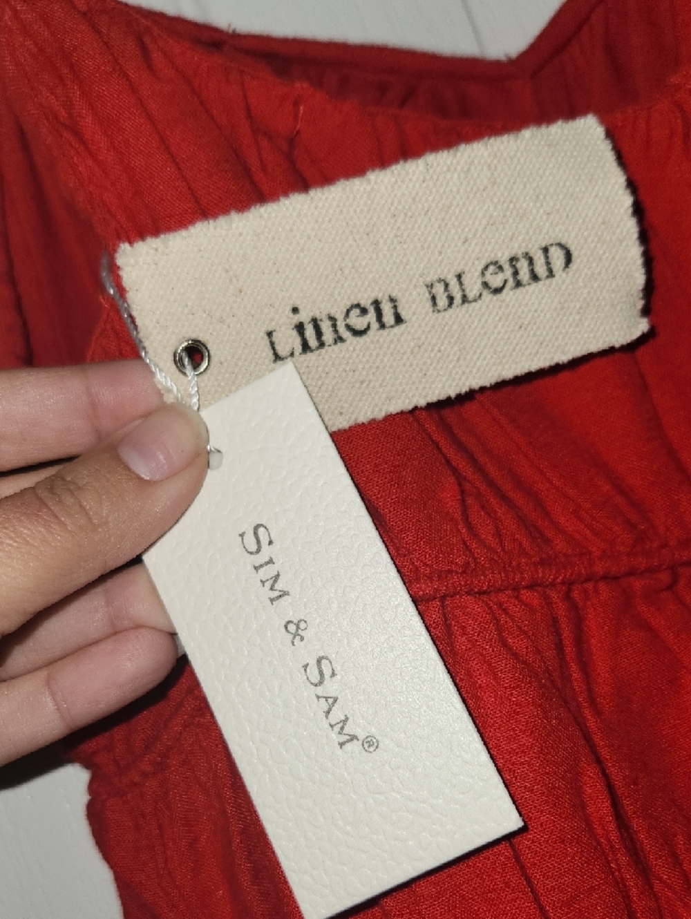 Red Maxi Sundress with Spaghetti Straps - Picture 5 of 5